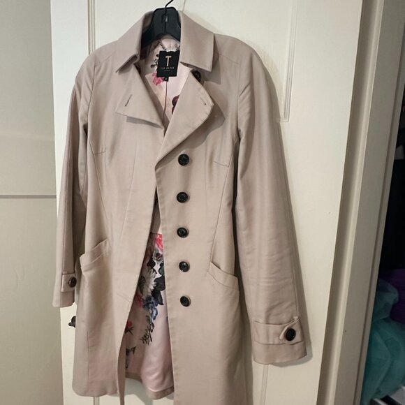 Ted Baker blush belted trench coat - size 0 - Picture 1 of 5